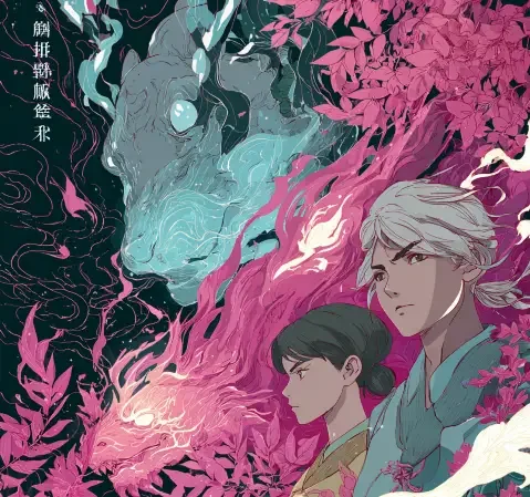 《合租记事》漫画封面，公寓客厅与两人日常场景